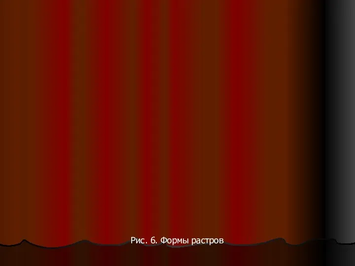 Рис. 6. Формы растров