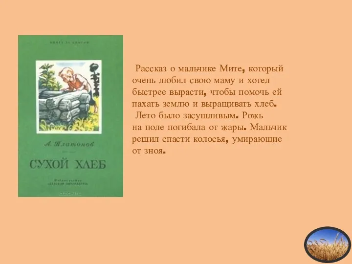 Рассказ о мальчике Мите, который очень любил свою маму и хотел быстрее вырасти,