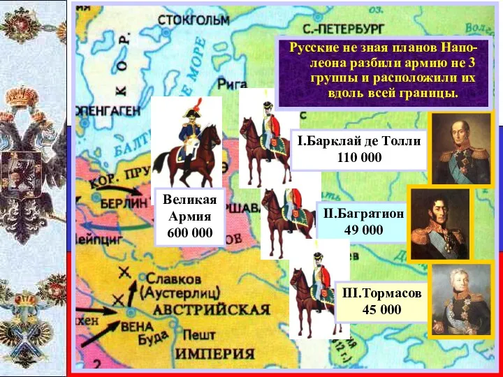 Летом 1812 г. французская ар-мия численностью 600 000 человек сосредоточилась