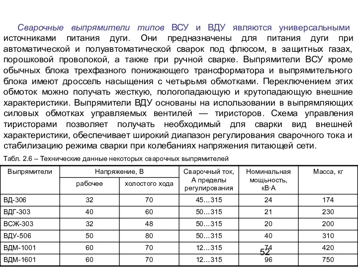 Сварочные выпрямители типов ВСУ и ВДУ являются универсальными источниками питания