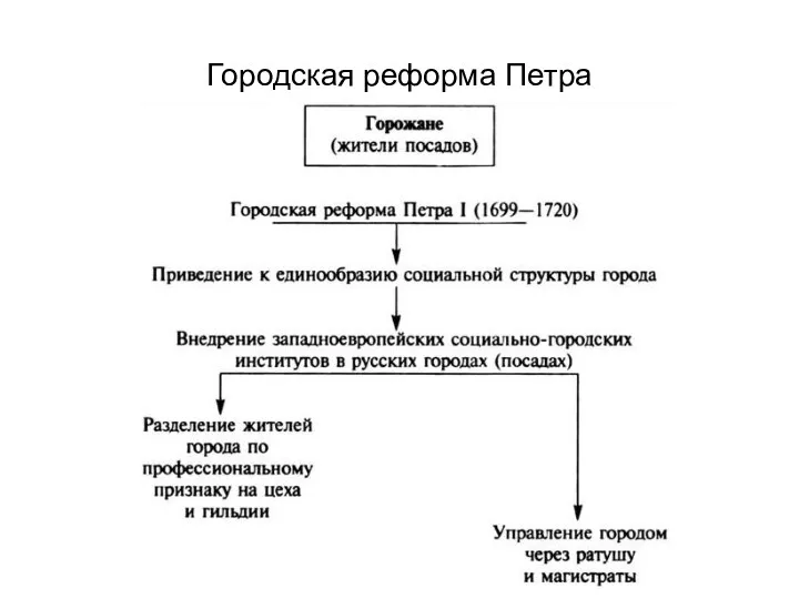 Городская реформа Петра