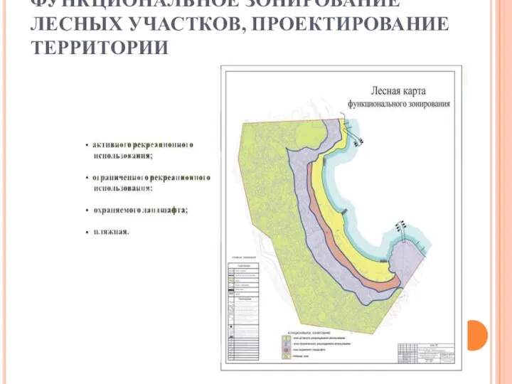 ФУНКЦИОНАЛЬНОЕ ЗОНИРОВАНИЕ ЛЕСНЫХ УЧАСТКОВ, ПРОЕКТИРОВАНИЕ ТЕРРИТОРИИ