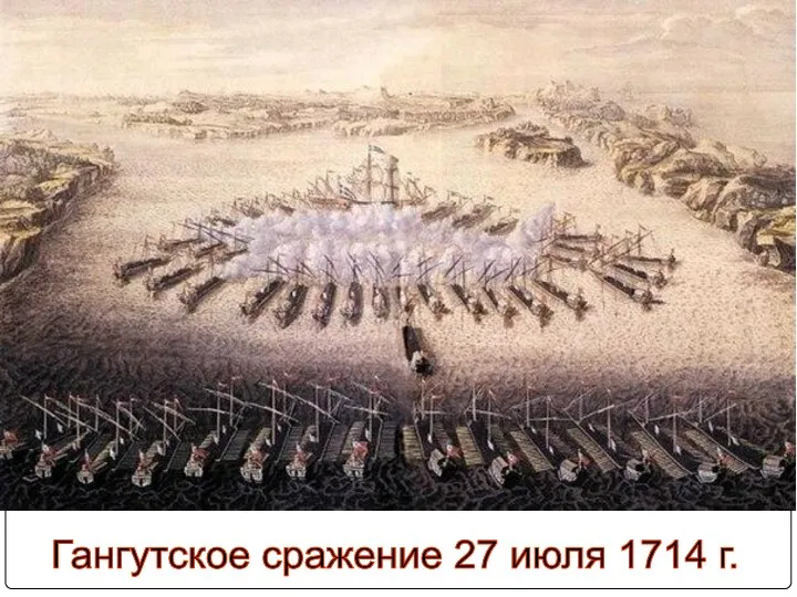 Гангутское сражение 27 июля 1714 г.