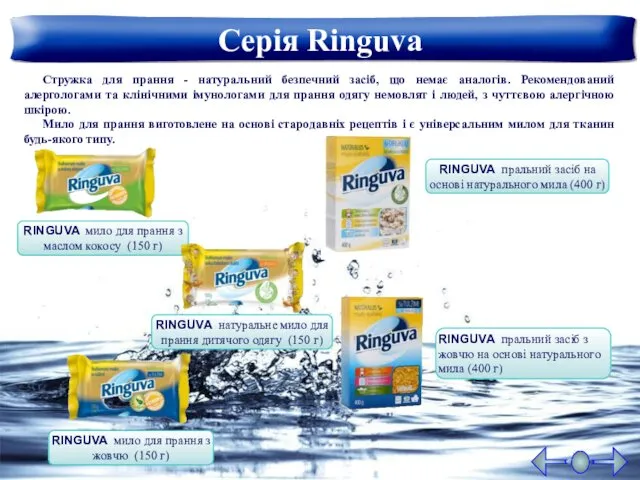 Серія Ringuva RINGUVA мило для прання з маслом кокосу (150