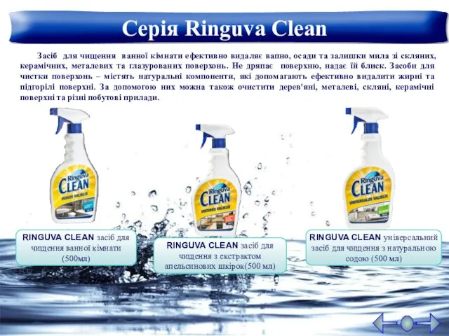Серія Ringuva Clean RINGUVA CLEAN універсальний засіб для чищення з