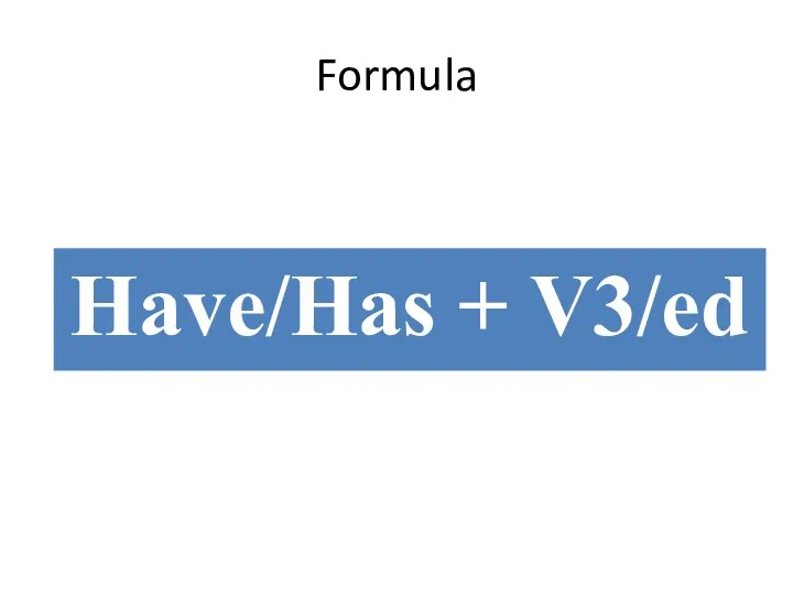 Formula