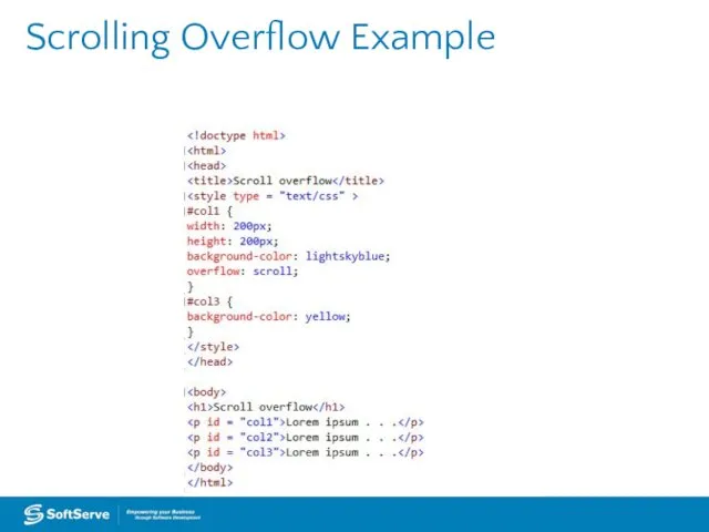 Scrolling Overflow Example