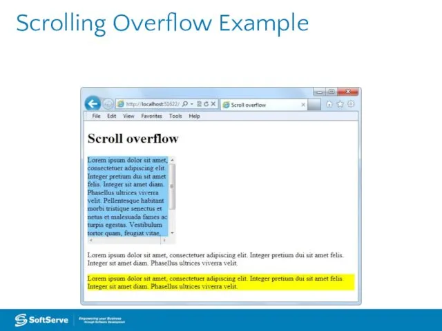 Scrolling Overflow Example