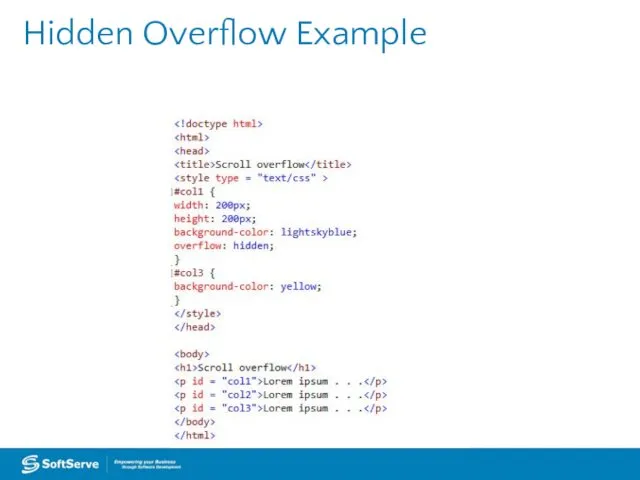 Hidden Overflow Example