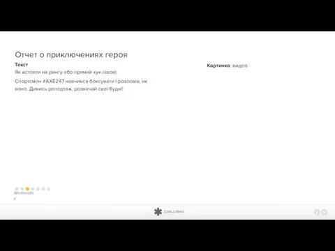 Отчет о приключениях героя Текст Як встояти на рингу або прямий хук лівою.