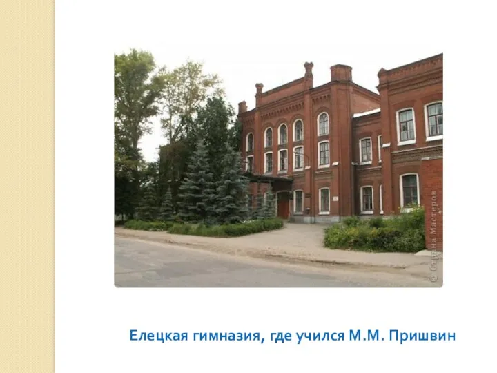 Елецкая гимназия, где учился М.М. Пришвин