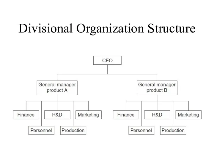 Divisional Organization Structure