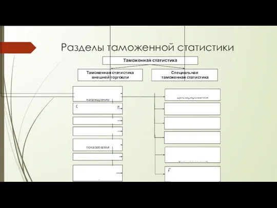 Разделы таможенной статистики