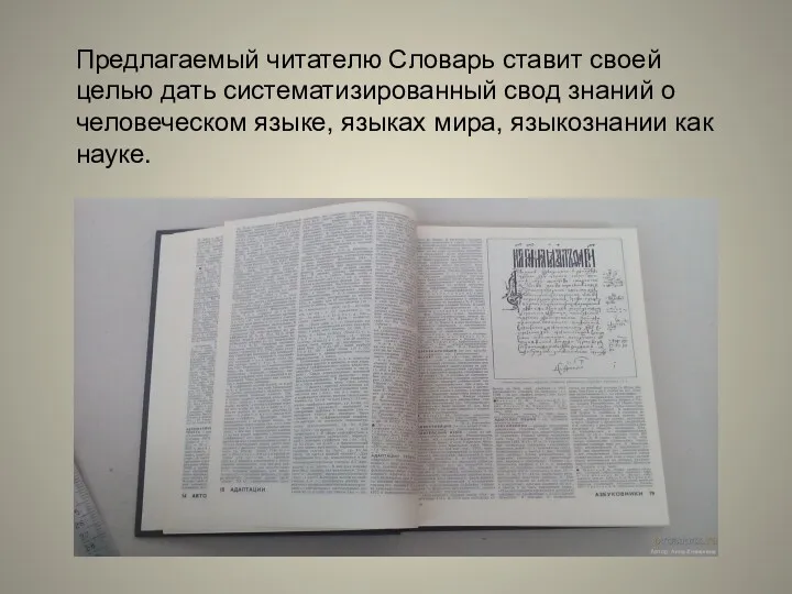 Предлагаемый читателю Словарь ставит своей целью дать систематизированный свод знаний