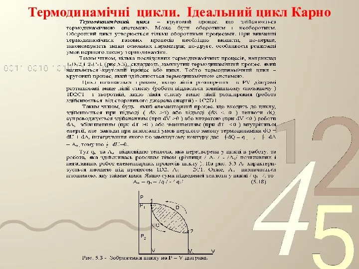 Термодинамічні цикли. Ідеальний цикл Карно