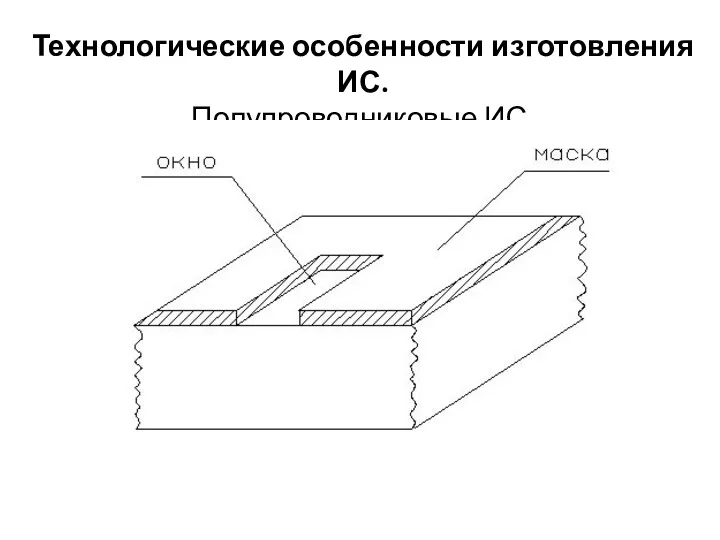 Технологические особенности изготовления ИС. Полупроводниковые ИС.