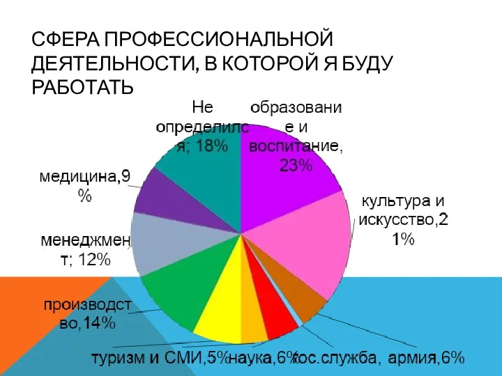 СФЕРА ПРОФЕССИОНАЛЬНОЙ ДЕЯТЕЛЬНОСТИ, В КОТОРОЙ Я БУДУ РАБОТАТЬ