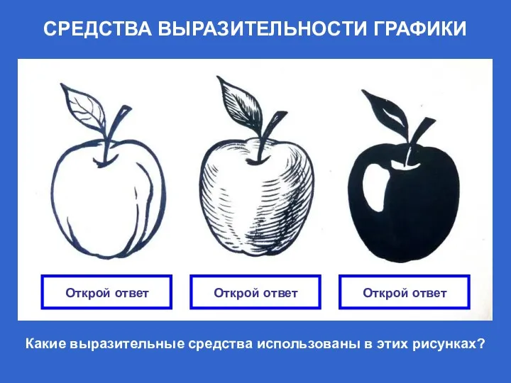 ЛИНИЯ ШТРИХ ПЯТНО СРЕДСТВА ВЫРАЗИТЕЛЬНОСТИ ГРАФИКИ Какие выразительные средства использованы в этих рисунках?