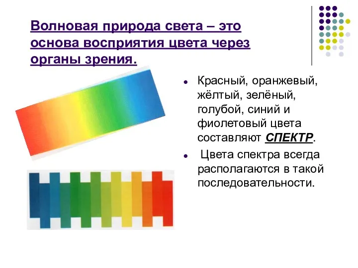 Волновая природа света – это основа восприятия цвета через органы