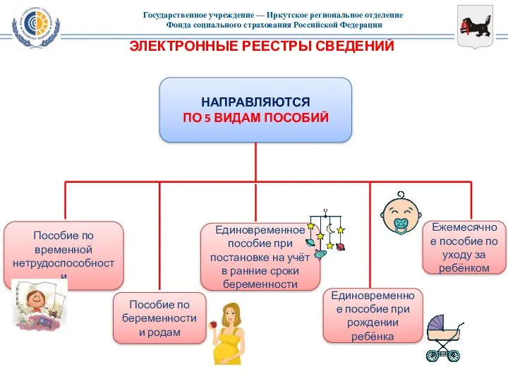 ЭЛЕКТРОННЫЕ РЕЕСТРЫ СВЕДЕНИЙ НАПРАВЛЯЮТСЯ ПО 5 ВИДАМ ПОСОБИЙ Пособие по