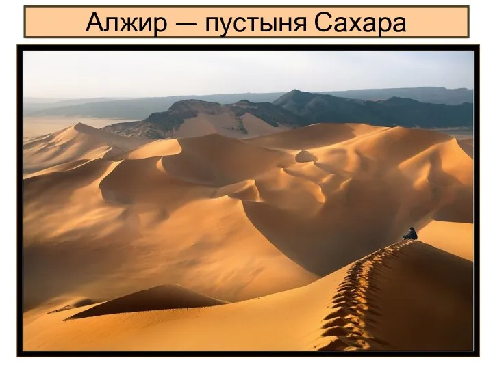 Алжир — пустыня Сахара