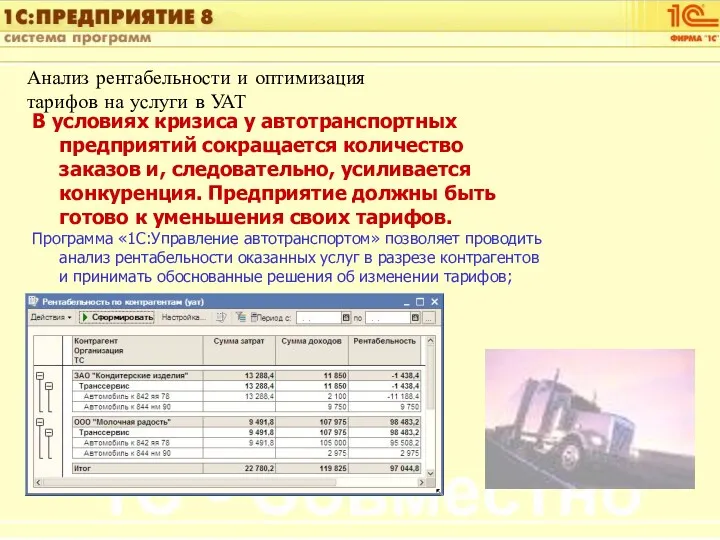 Анализ рентабельности и оптимизация тарифов на услуги в УАТ В