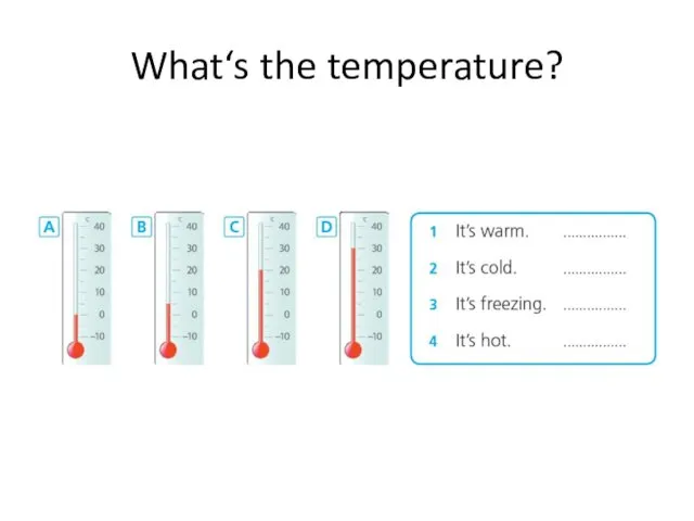 What‘s the temperature?