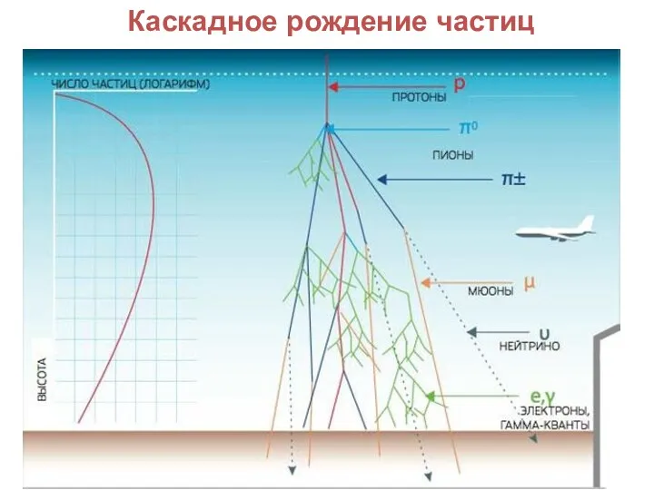 Каскадное рождение частиц