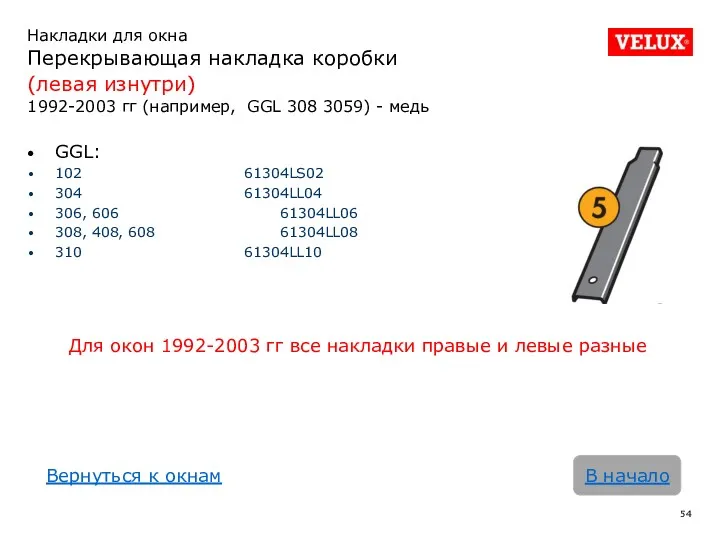 В начало GGL: 102 61304LS02 304 61304LL04 306, 606 61304LL06