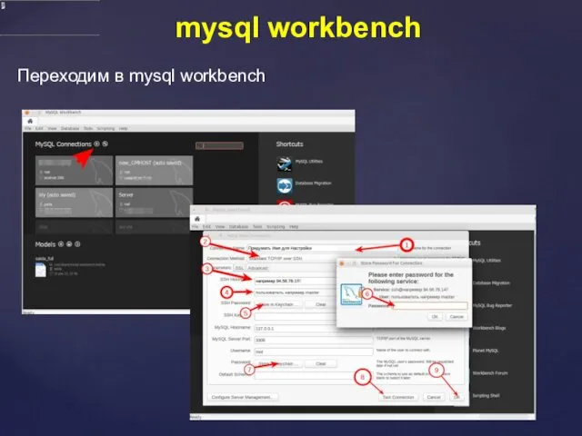 mysql workbench Переходим в mysql workbench