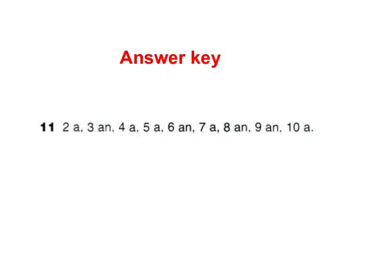 Answer key