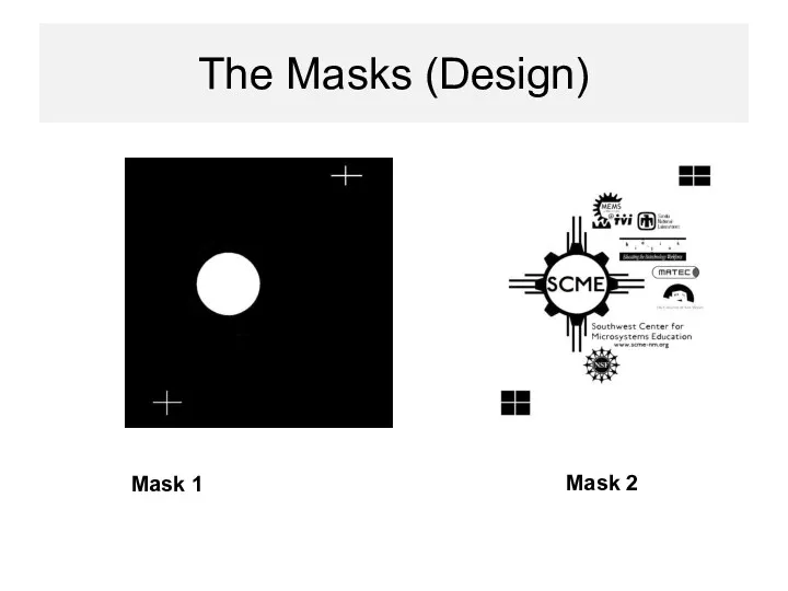 The Masks (Design) Mask 1 Mask 2