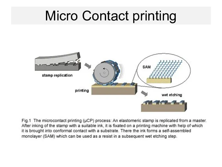 Micro Contact printing