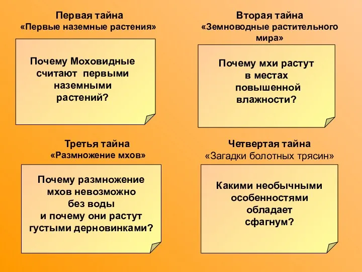 Почему мхи растут в местах повышенной влажности? Почему размножение мхов