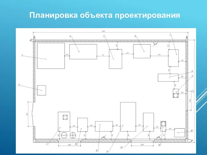 Планировка объекта проектирования