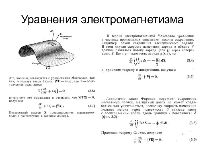 Уравнения электромагнетизма