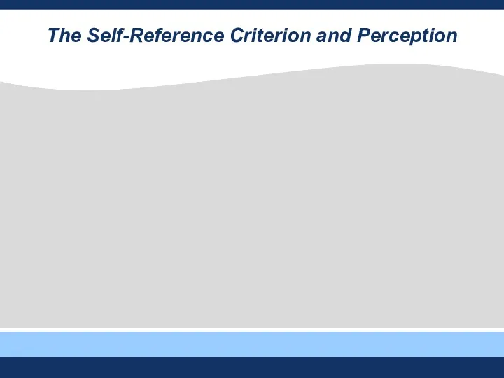 The Self-Reference Criterion and Perception