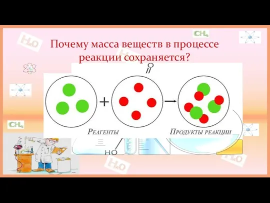 Почему масса веществ в процессе реакции сохраняется?