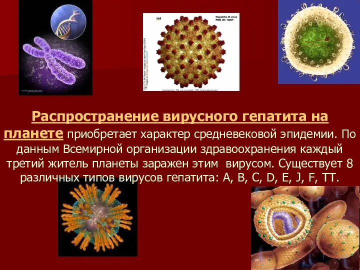 Распространение вирусного гепатита на планете приобретает характер средневековой эпидемии. По