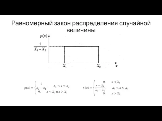 Равномерный закон распределения случайной величины