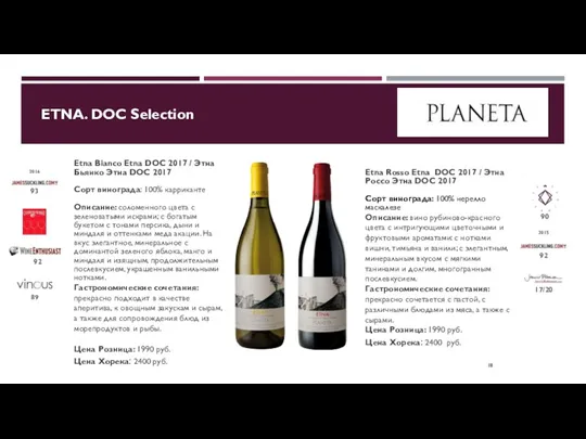 ETNA. DOC Selection Etna Bianco Etna DOC 2017 / Этна