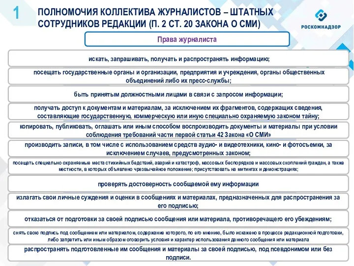 ПОЛНОМОЧИЯ КОЛЛЕКТИВА ЖУРНАЛИСТОВ – ШТАТНЫХ СОТРУДНИКОВ РЕДАКЦИИ (П. 2 СТ.