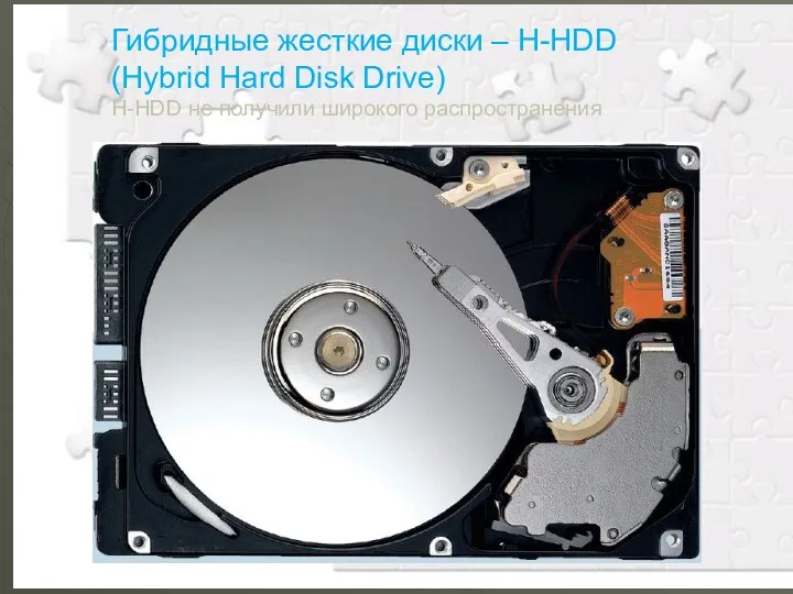 Гибридные жесткие диски – H-HDD (Hybrid Hard Disk Drive) H-HDD не получили широкого распространения