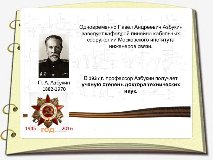 П. А. Азбукин 1882-1970 Одновременно Павел Андреевич Азбукин заведует кафедрой