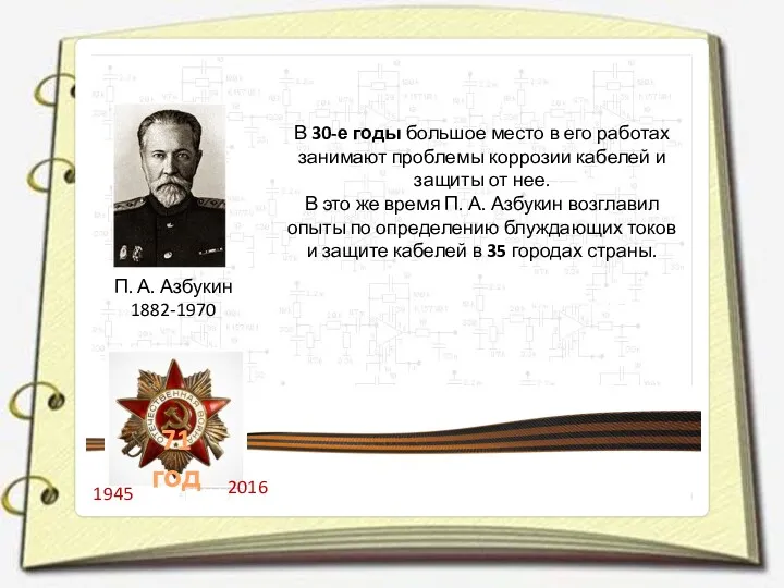 П. А. Азбукин 1882-1970 В 30-е годы большое место в