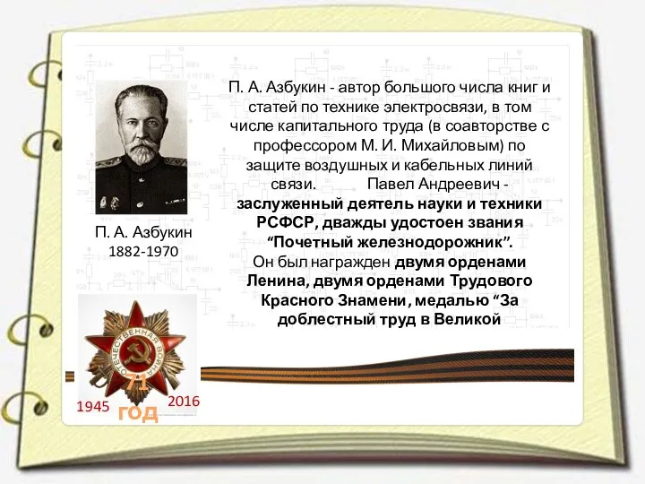 П. А. Азбукин 1882-1970 П. А. Азбукин - автор большого