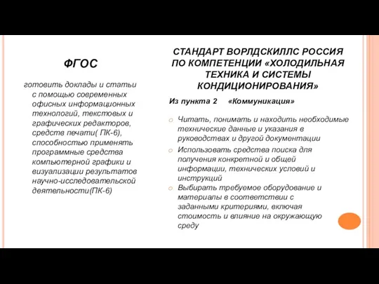 ФГОС готовить доклады и статьи с помощью современных офисных информационных