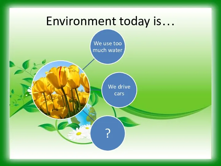 Environment today is…