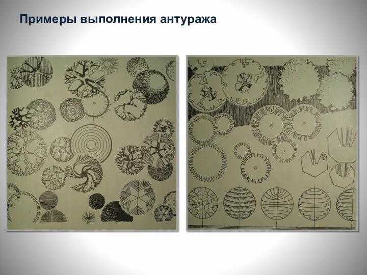 Примеры выполнения антуража