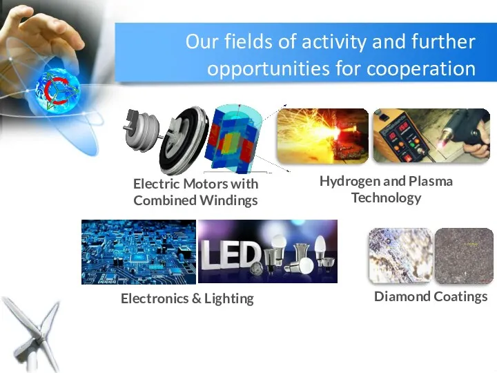 Our fields of activity and further opportunities for cooperation Hydrogen and Plasma Technology
